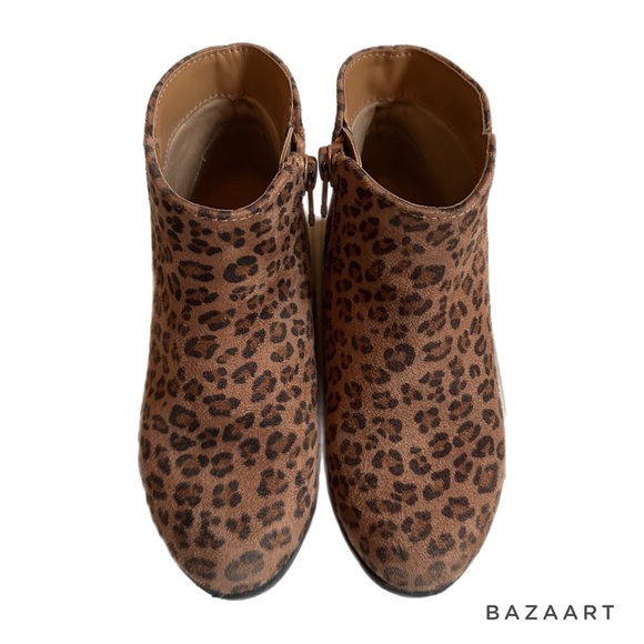 Cat & Jack Other - Toddler girls Leopard booties with pull zip | Cat & Jack | GUC